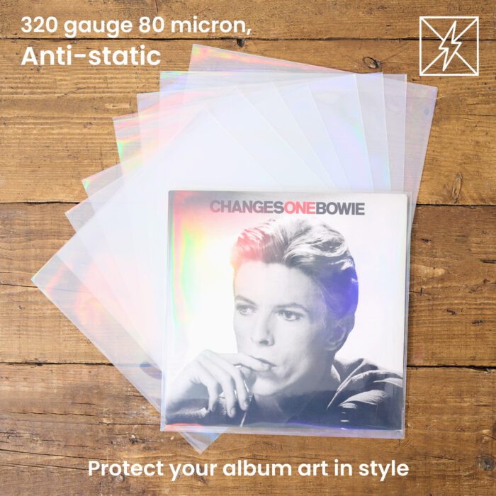 12" Vinyl Record Outer Sleeves - Retro Holographic Effect - Pack of 25 - Image 8