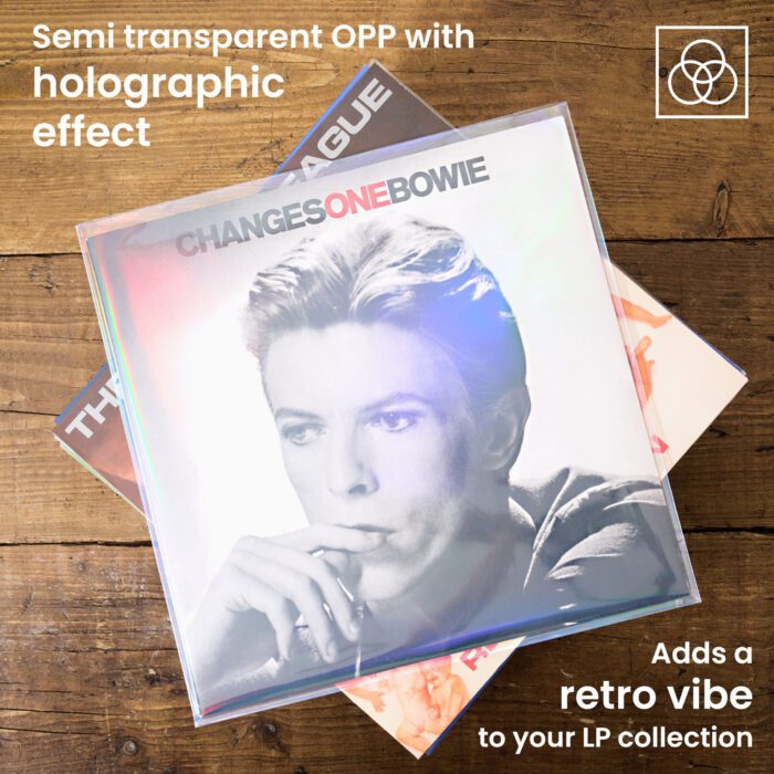 12" Vinyl Record Outer Sleeves - Retro Holographic Effect - Pack of 25 - Image 6