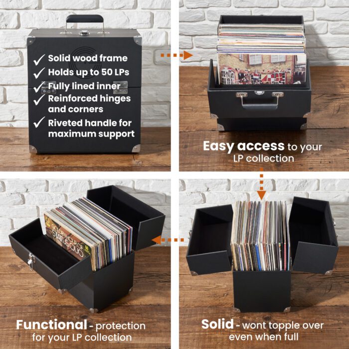 LP Storage Case With Double Hinged Flaps - Image 6